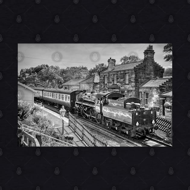 Goathland Station - Black and White by SteveHClark